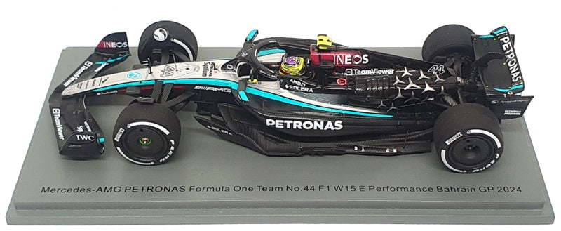 Spark 1/43 Scale S9513 - F1 Mercedes AMG W15 E #44 Bahrain GP 2024 L. Hamilton