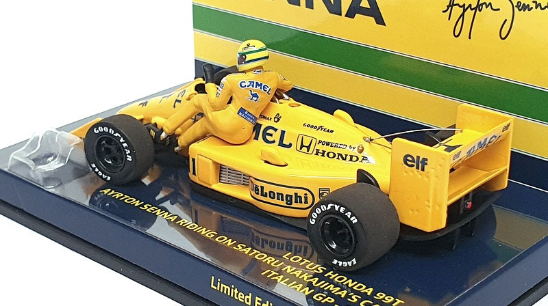 Minichamps 1/43 Scale 540 874311 F1 Lotus Honda Senna On Nakajima Italy GP 1987