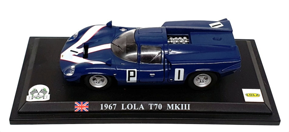 Del Prado 1/43 Scale 10924 - 1967 Lola T70 MKIII Race Car #1 - Blue