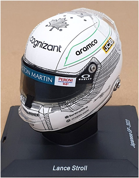 Spark 1/5 Scale 5HF104 - Helmet F1 Aston Martin L. Stroll Japanese GP 2023