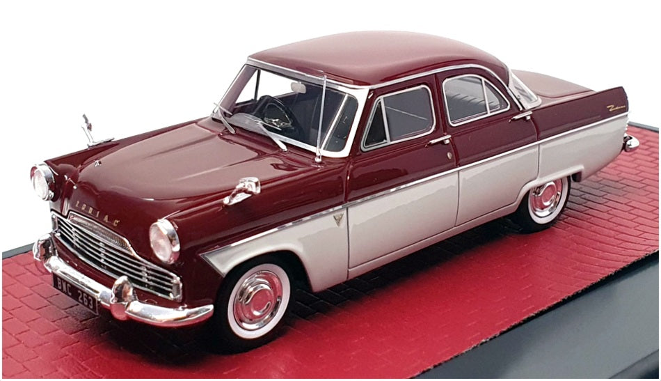 Matrix 1/43 Scale MX40603-152 - 1959-62 Ford Zodiac 206E Saloon - Maroon/Grey