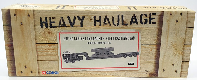 Corgi 1/50 Scale CC11909 - ERF EC Series Low Loader & Steel Casting Load Bowring