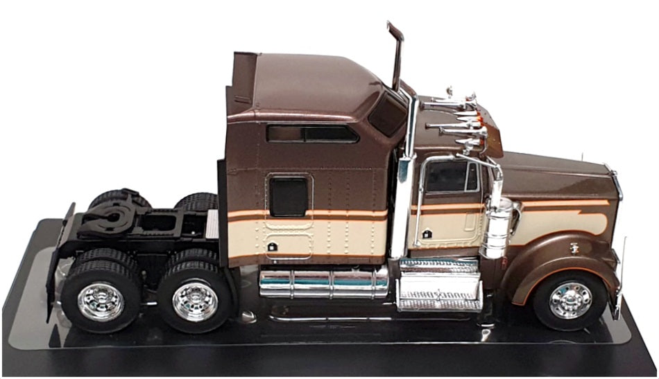 Ixo 1/43 Scale Diecast TR145.22 - 1990 Kenworth W900 Truck - Brown/Cream