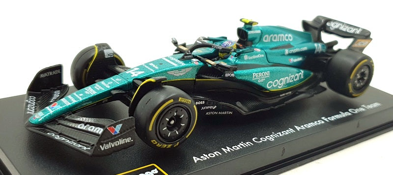 Burago 1/43 Scale 18-38091 - F1 Aston Martin AMR23 #14 F.Alonso 2023