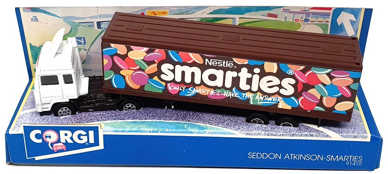 Matchbox Appx 20cm Long 91410 - Seddon Atkinson Truck (Smarties) White/Brown