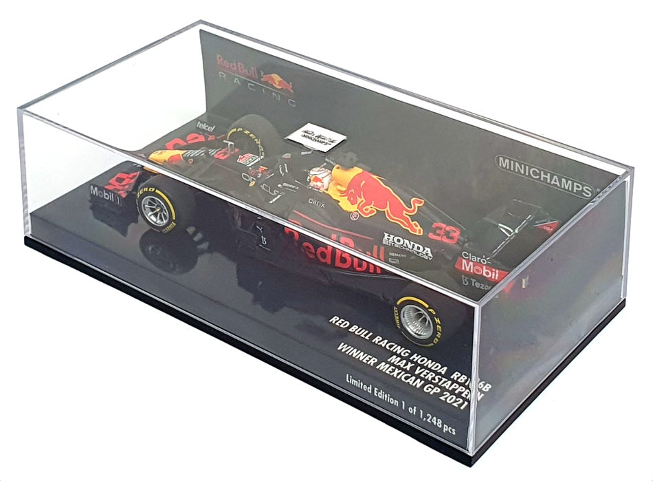 Minichamps 1/43 410 211933 - F1 Red Bull RB16B 1st Mexican GP 2021 Verstappen