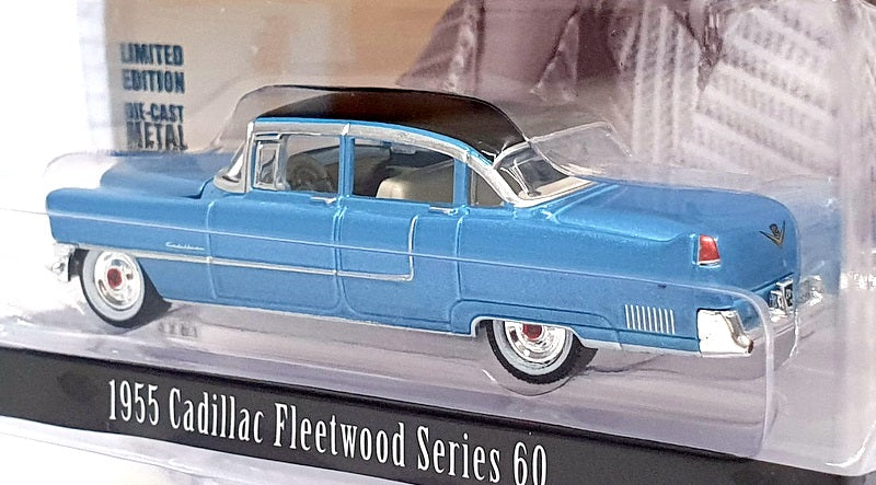 Greenlight 1/64 Scale 44760-A Elvis 1955 Cadillac Fleetwood S60 - Met Blue/Black