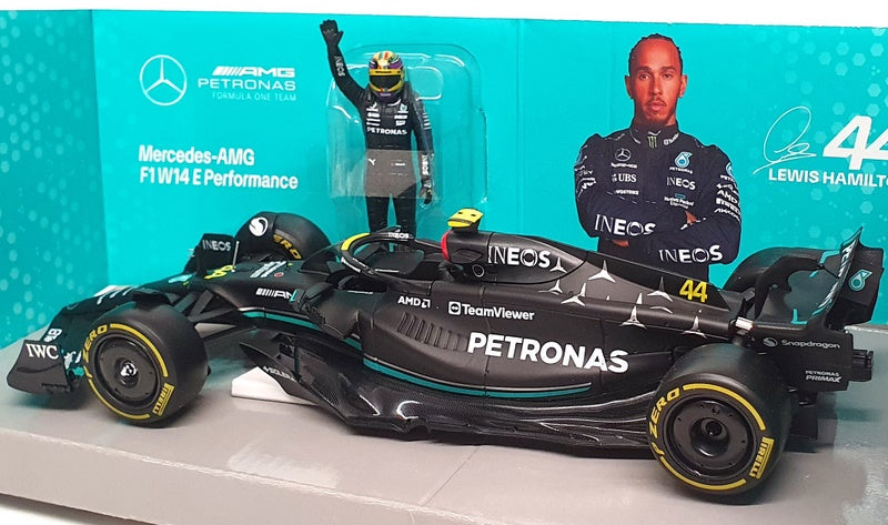 Burago 1/24 Scale 18-28037 - Mercedes AMG F1W14 #44 Lewis Hamilton 2023 - Black