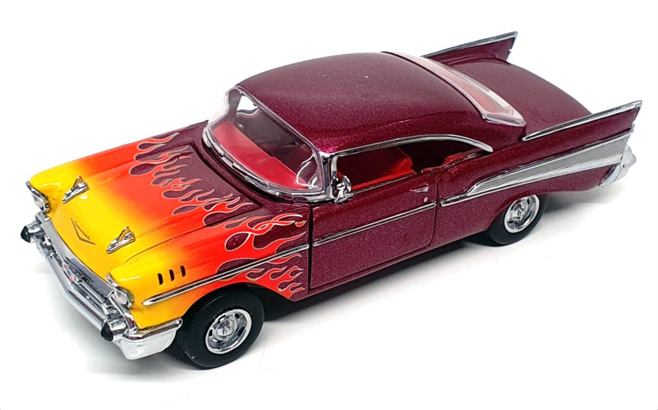 Franklin Mint 1/43 Scale B11XR16 - 1957 Chevrolet Bel Air Hot Rod Air Flames