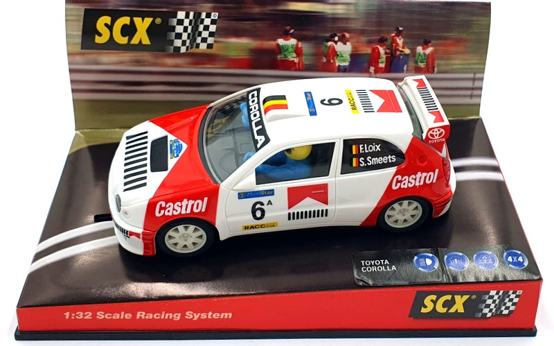 SCX 1/32 Scale Slot Car 60080 - Toyota Corolla "Castrol" #6A