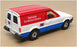 Corgi Appx 11cm Long Diecast 497 - Ford Escort Van (NEC) Red/White/Blue