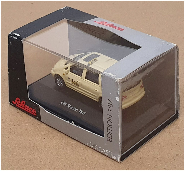 Schuco 1/87 Scale 25428 - VW Volkswagen Sharan Taxi - Cream