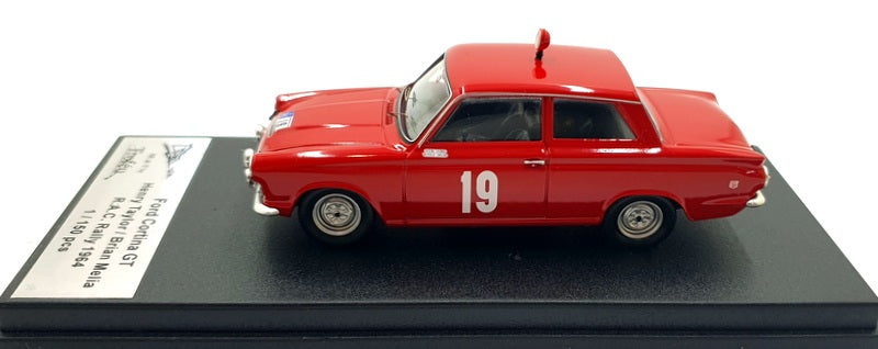 Trofeu 1/43 Scale RR.uk11 - Ford Cortina GT #19 RAC Rally 1964 - Red