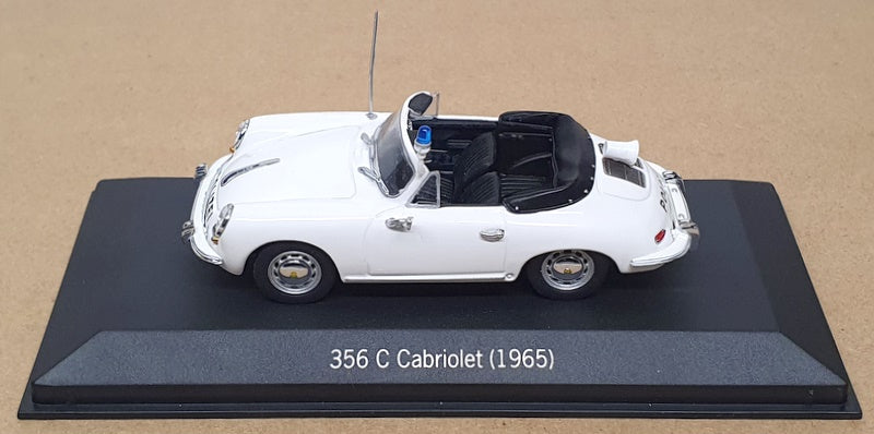 Minichamps 1/43 Scale WAP 020 SET 18 - 1965 Porsche 356C Cabrio Police - White