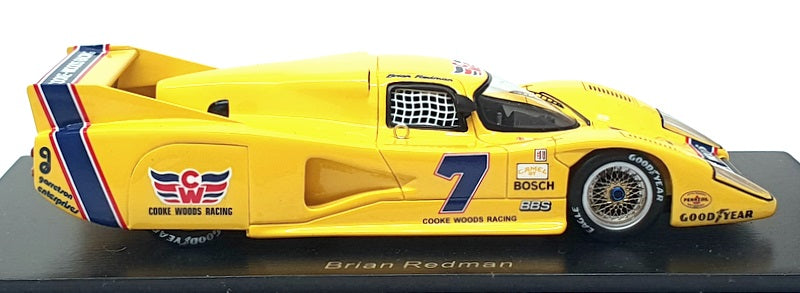 Spark 1/43 Scale S8601 - Lola T600 #7 Winner Laguna Seca 1981 - Yellow