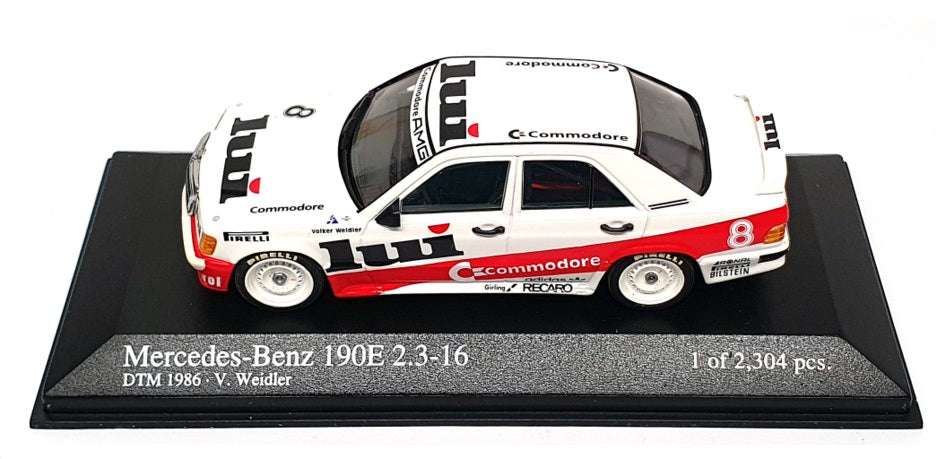 Minichamps 1/43 Scale 400 863508 - Mercedes Benz 190E 2.3 16 DTM 1986