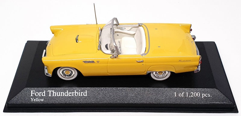 Minichamps 1/43 Scale 400 082032 - 1955 Ford Thubderbird - Yellow