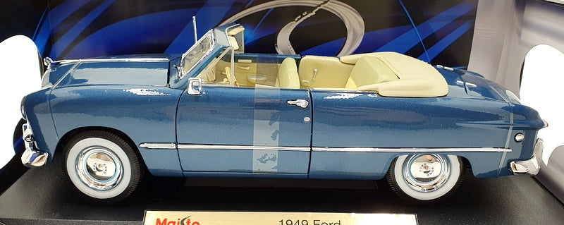 Maisto 1/18 Scale Diecast 31682 - 1949 Ford Convertible - Metallic Blue