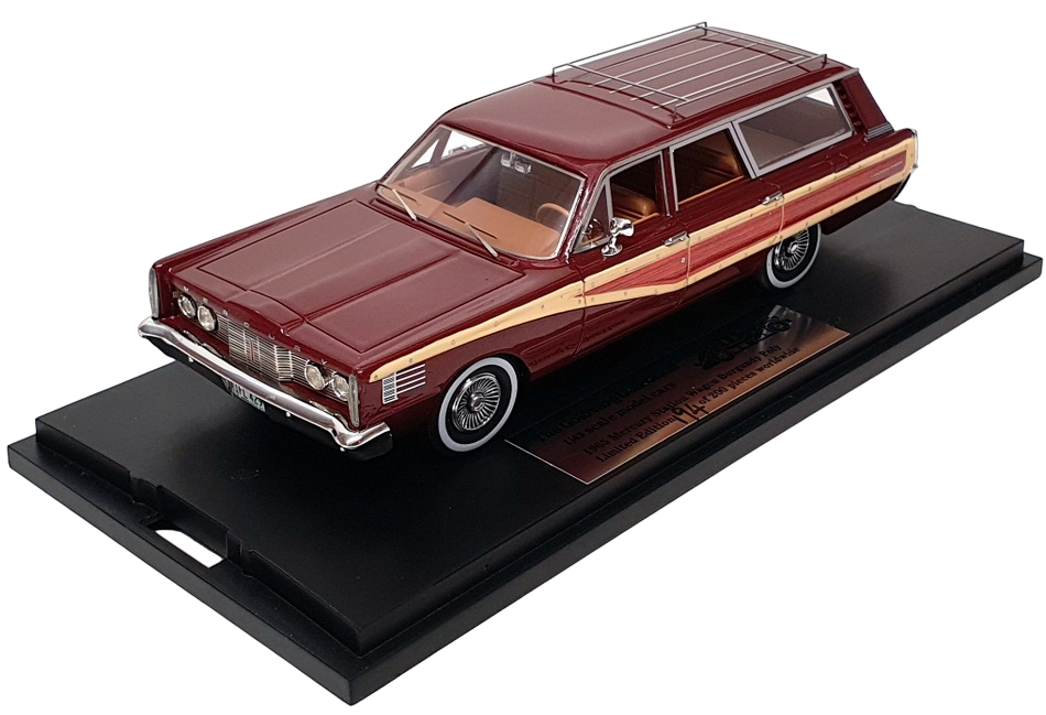 Goldvarg 1/43 Scale GC-042B - 1965 Mercury Station Wagon - Burgundy Poly