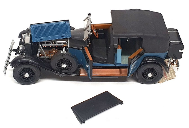 Franklin Mint 1/24 Scale F1511BB - 1929 Rolls Royce Phantom 1 - Blue/Black