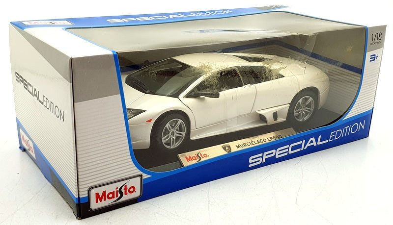 Maisto 1/18 Scale Diecast 31148 - Lamborghini Murcielago LP640 - White