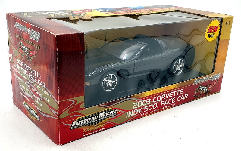 Ertl 1/18 Scale Diecast 33255X - 2003 Chevrolet Corvette - Black