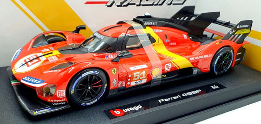 Burago 1/18 Scale 18-16301 - Ferrari 499P #51 24H Le Mans 2023 - Red