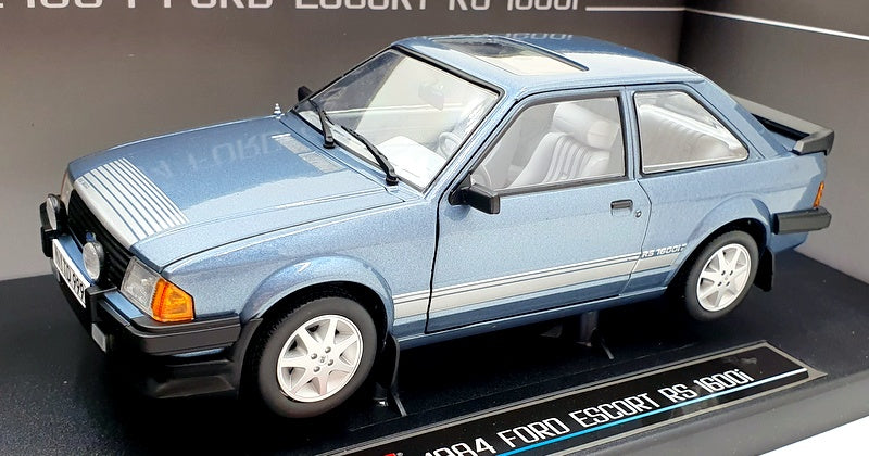 Sun Star 1/18 Scale Diecast 4999 - 1984 Ford Escort RS 1660i - Caspian Blue