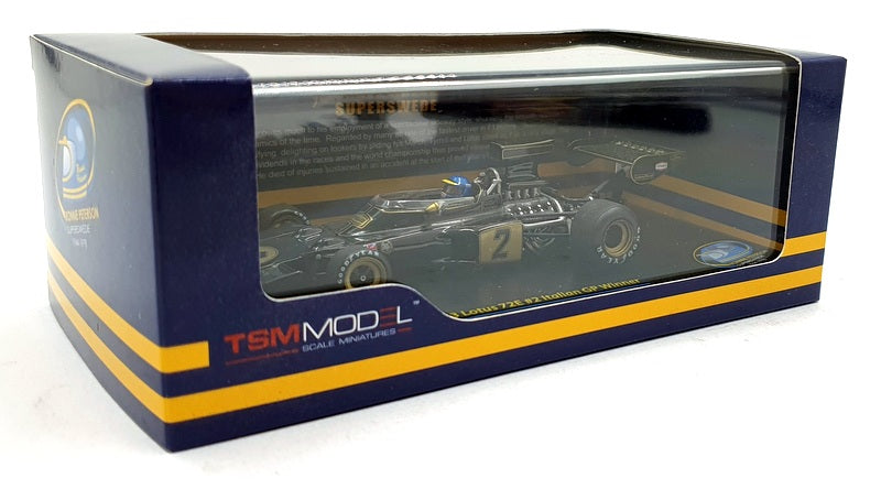 TSM Model 1/43 Scale TSM124325 - Lotus 72E #2 1973 Italian Grand Prix 1st