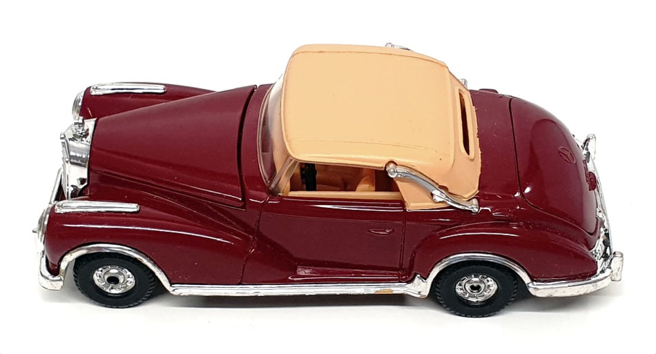 Corgi 13cm Long Diecast 806 - 1956 Mercedes Benz 300SC - Maroon