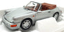 Norev 1/18 Scale Diecast 187330 - Porsche 911 Carrera 2 Cabriolet 1990 Silver