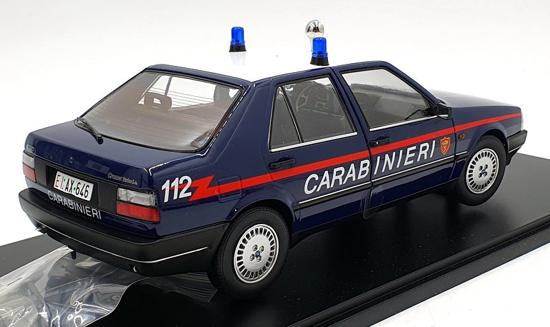 Mitica 1/18 Scale 201006-D - 1988 Fiat Croma 2.0 Turbo IE Blue White Carabinieri