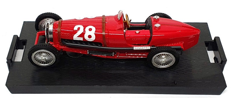 Brumm 1/43 Scale R041 - 1933 Bugatti Type 59 F1 Race Car #28 - Red