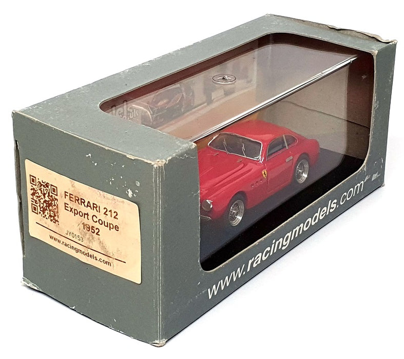 Racing Models 1/43 Scale JY0153 - 1952 Ferrari 212 Export Coupe - Red