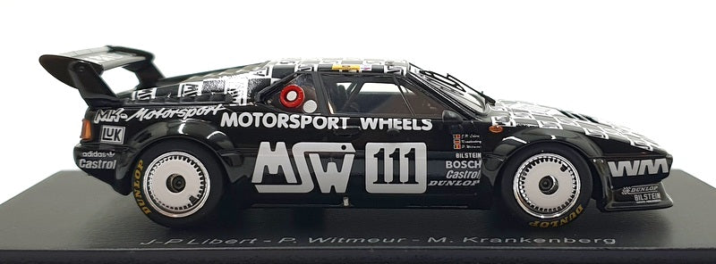 Spark 1/43 Scale S6413 - BMW M1 #111 24h Le Mans 1986