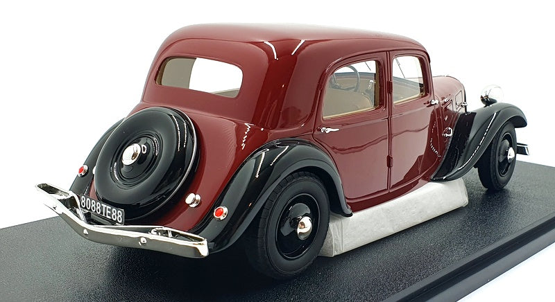 Cult 1/18 Scale Resin CML108-2 - 1935 Citroen Traction Avant 7cv - Maroon/Black