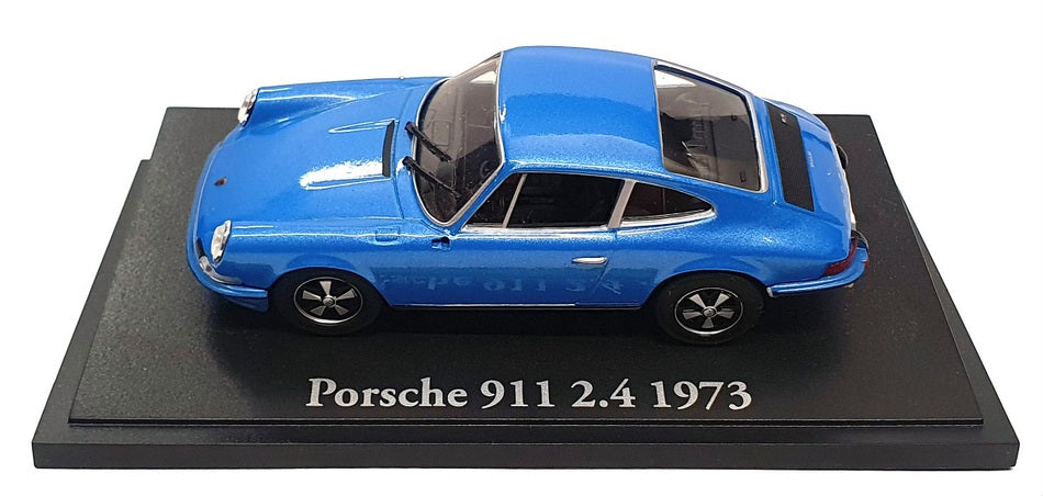 Atlas Editions 1/43 Scale 4 656 120 - 1973 Porsche 911 2.4 - Met Blue