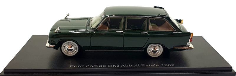 NEO 1/43 Scale 46311 - 1962 Ford Zodiac Mk3 Abbott Estate - Dark Green