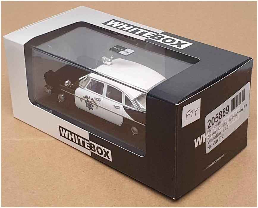 Whitebox 1/43 Scale WB172 - Plymouth Savoy Police California Highway Patrol