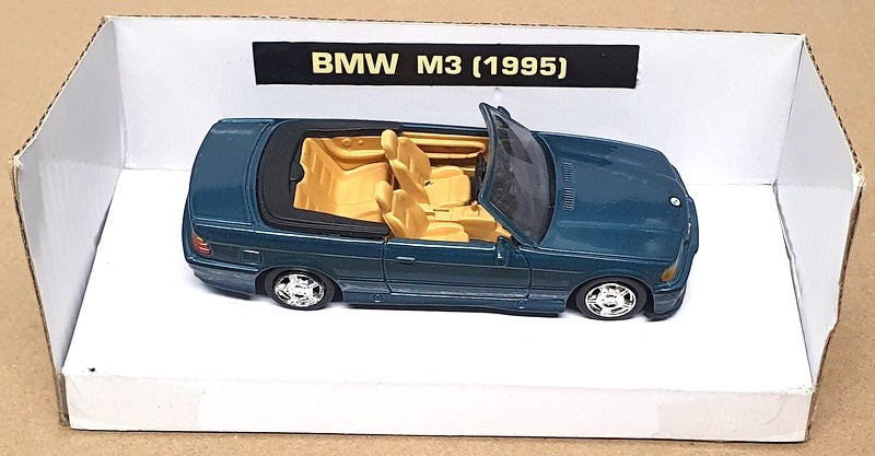 New Ray 1/43 Scale 48724 - 1995 BMW M3 Convertible - Met Green Blue