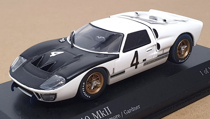 Minichamps 1/43 Scale 400 668484 - Ford GT40 MkII #4 1000Km Spa 1966