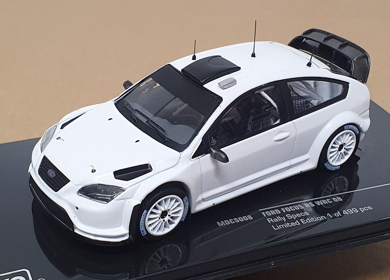 Ixo 1/43 Scale MDCS008 - Ford Focus RS WRC 08 Rally Specs - White