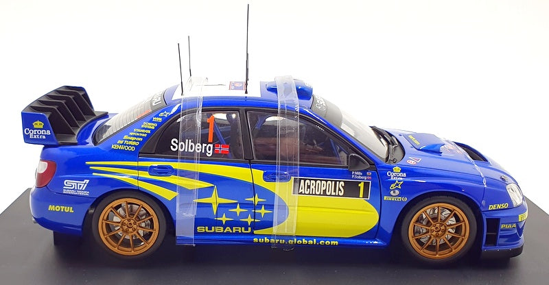 Autoart 1/18 Scale Diecast 80491 Subaru Impreza WRC 2004 Acropolis P.Solberg