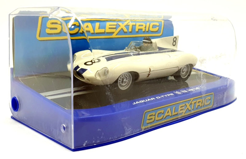 Scalextric 1/32 Scale Slot Car C3308 - Jaguar D-Type #8 Sebring 1956