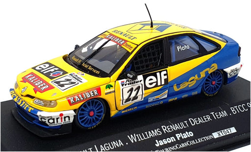 Onyx 1/43 Scale XT047 - Renault Laguna BTCC 1997 #22 Plato - Yellow/Blue