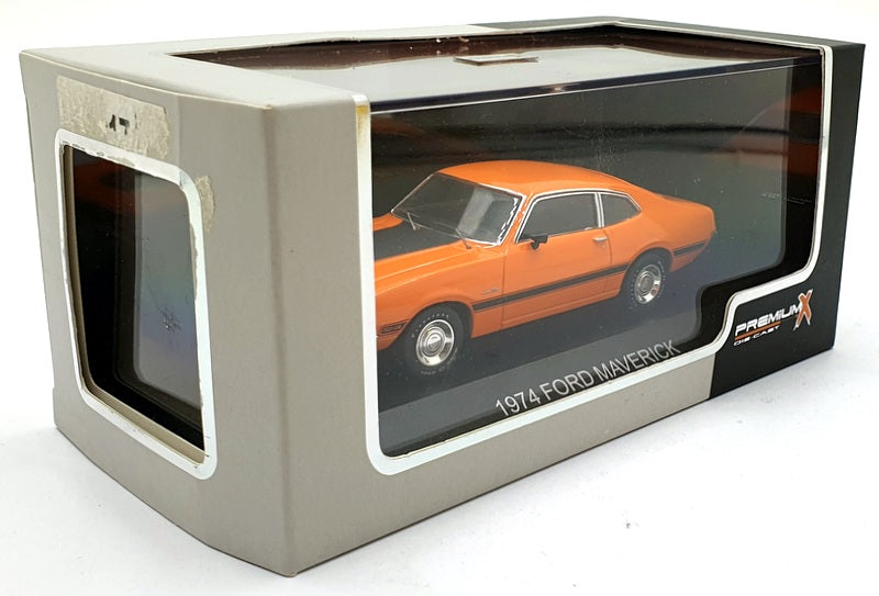 Premium X 1/43 Scale Diecast PR1064 - 1974 Ford Maverick GT - Orange 