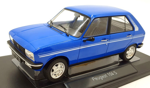 Norev 1/18 Scale Diecast 184903 - Peugeot 104 S 1981 - Ibis Blue