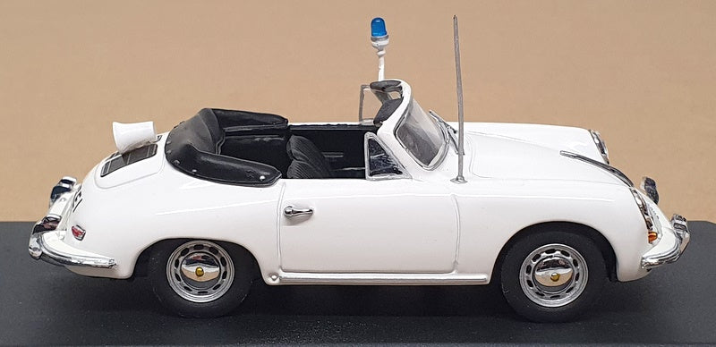 Minichamps 1/43 Scale WAP 020 SET 18 - 1965 Porsche 356C Cabrio Police - White