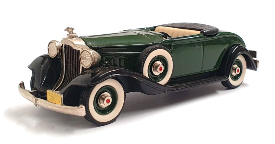 Brooklin 1/43 Scale BRK6A 001 - 1932 Packard Light 8 Conv Coupe - Green/Black