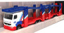 Corgi 28cm Long 65803 - Renault Car Transporter (Richard Lawson) White/Blue/Red